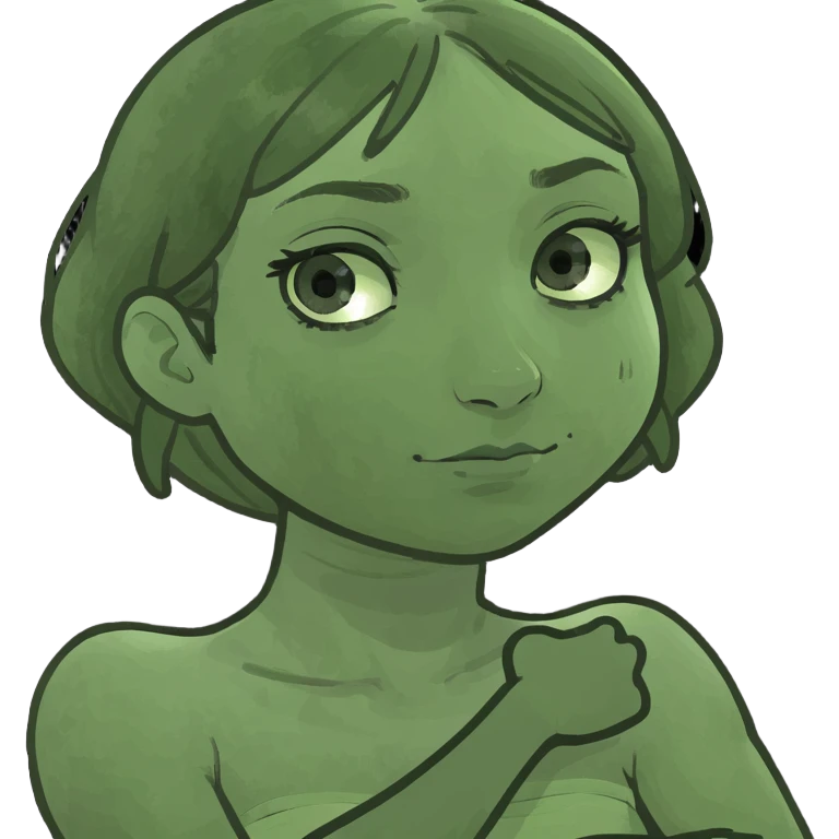 Arms crossed holding neck girl  emoji