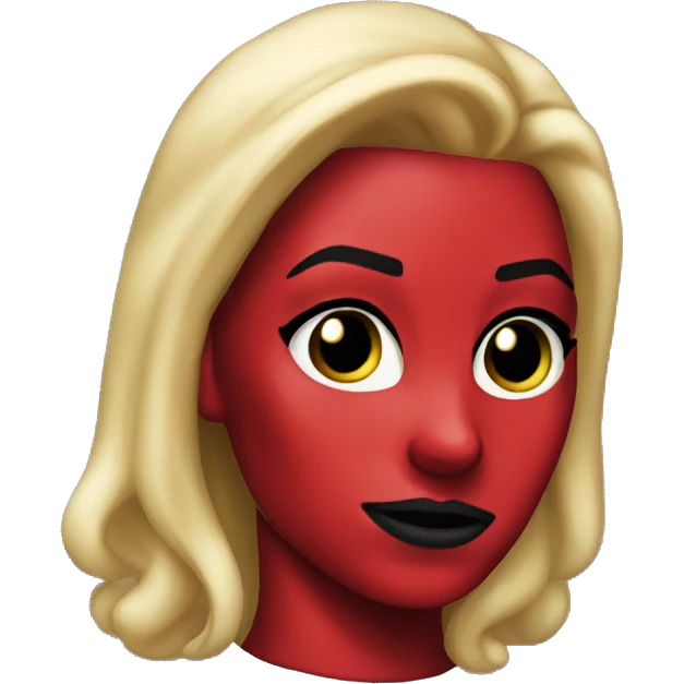Lady Deadpool with blonde hair emoji