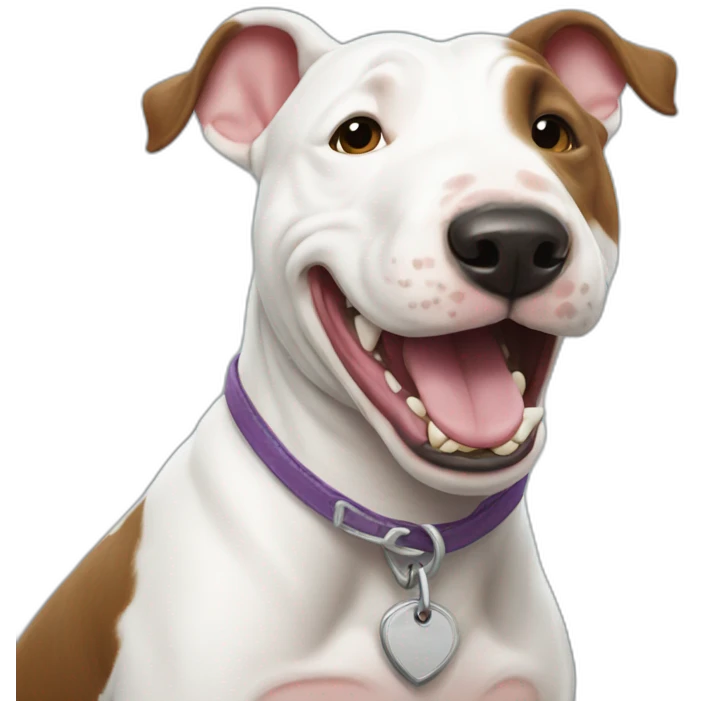 happy bull terrier emoji