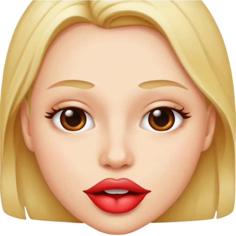 Safado mordendo a boca emoji