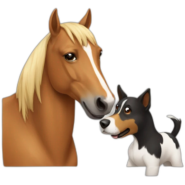 horse and dog emoji