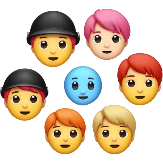 Puedes crear un emoticonos del logo de BTS y el logo de ARMY  emoji