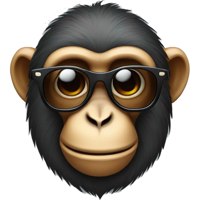 Monkey with sunglasses emoji