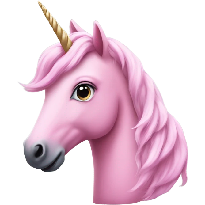 À pink unicorn  emoji