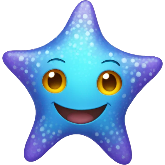 Smiling star fish emoji