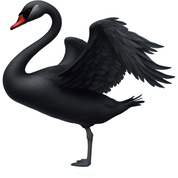 Black swan emoji