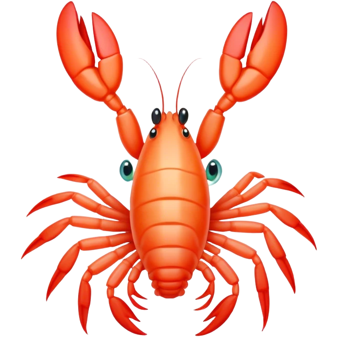 shrimp with eyes emoji