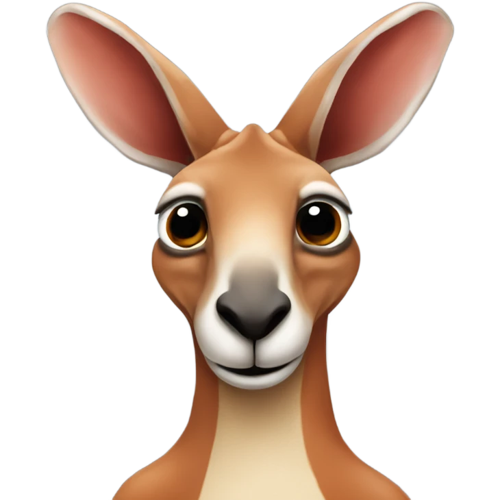 red kangaroo with word foelevn emoji