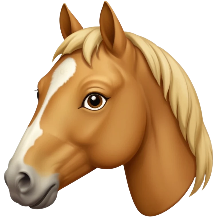 Kissing horse emoji