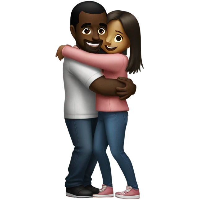 P diddy hugging a girl emoji