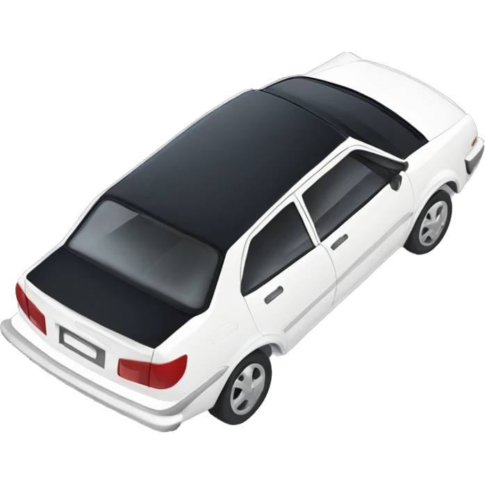 White Corolla spacio car emoji