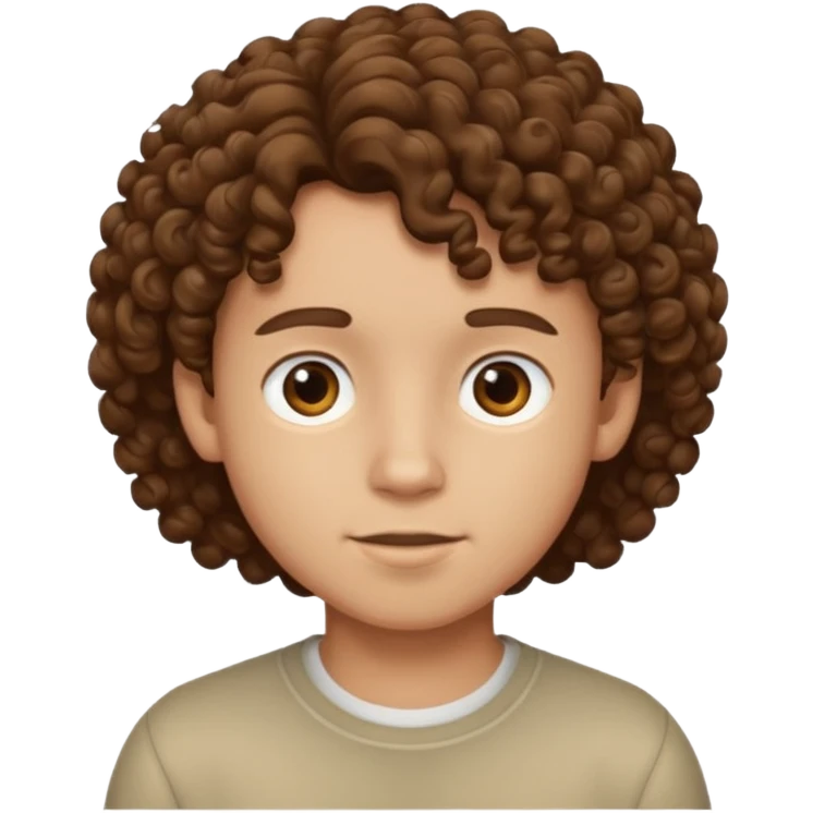 curly hair boy emoji
