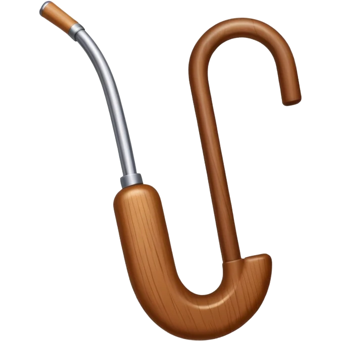 Hooked cane emoji