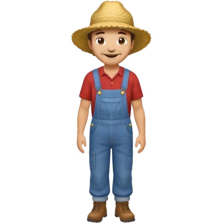 High resolution of  full body farmer emoji
