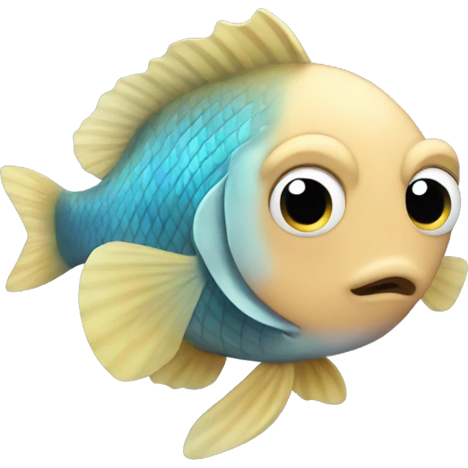 fish with blonde hair emoji