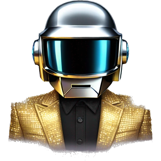 Daft punk in disco costume  emoji