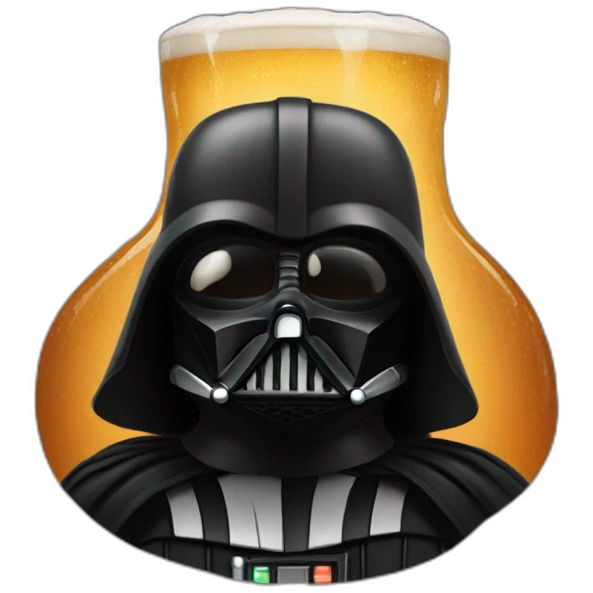 Dark vador beer emoji
