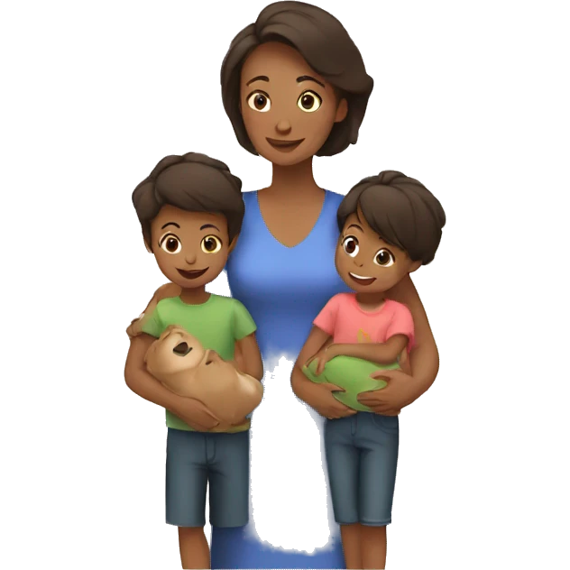 Mother with children  emoji