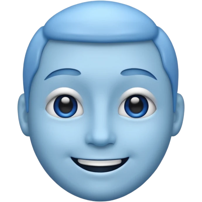 Blue face emoji emoji