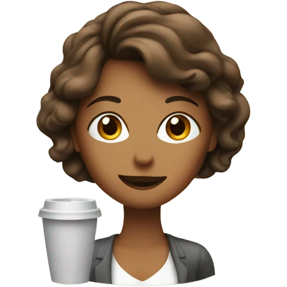 Lady getting coffee emoji