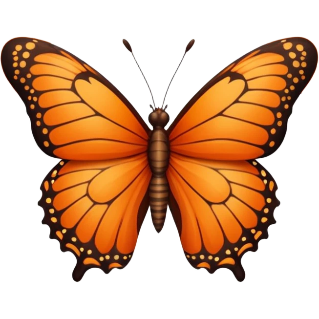 butterfly with leo print  emoji