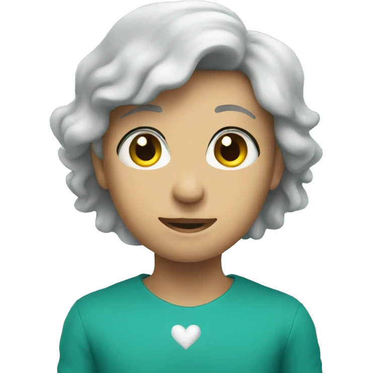 Heart teal emoji
