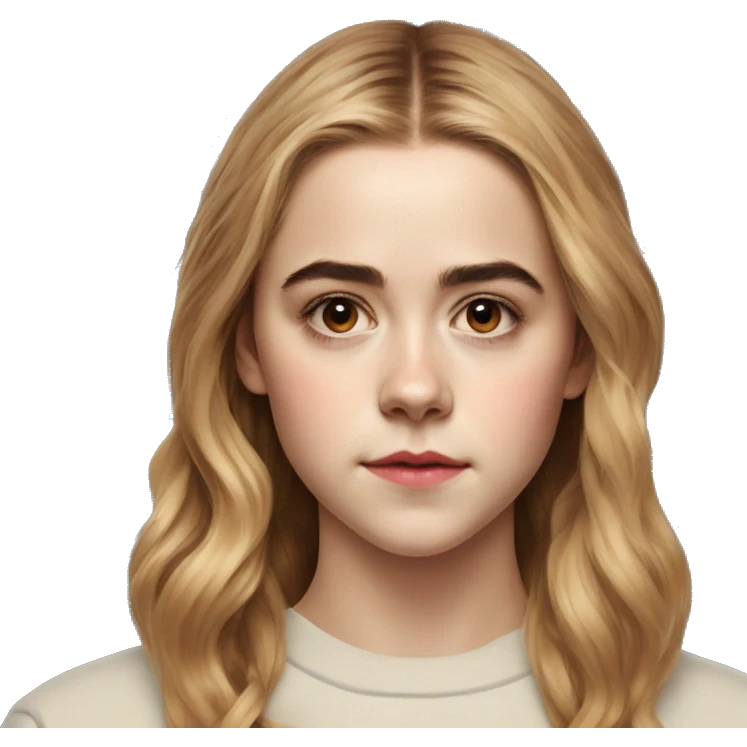Kiernan Shipka, teenager, Sansa Stark, hyperreal, photoreal portrait emoji