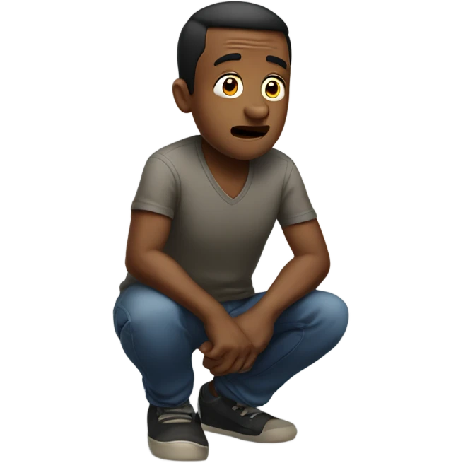 man on knees in disbelief  emoji