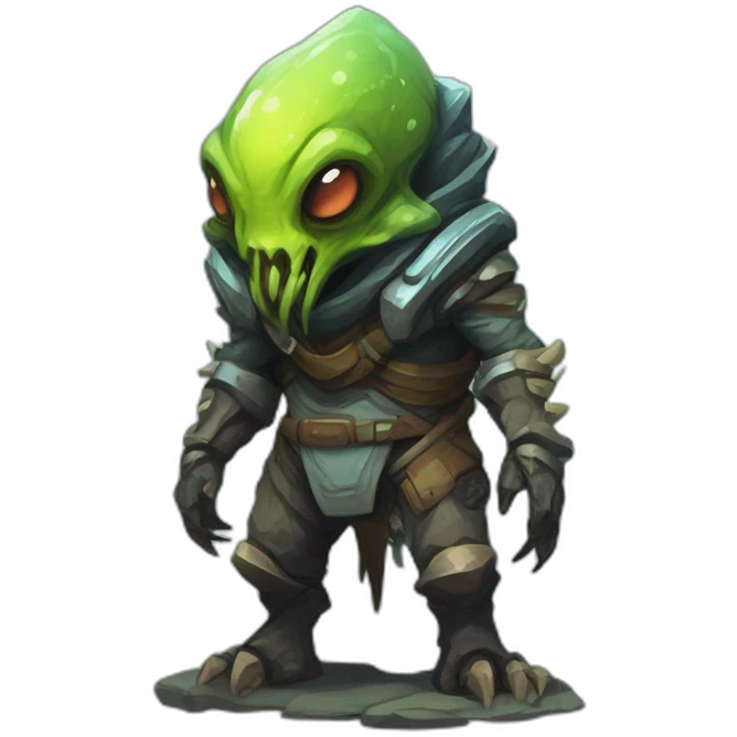 alien mountain creature scifi roguelike rpg style inspired by slay the spire digital art emoji