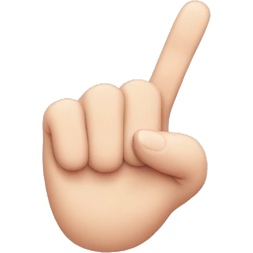 Middle and pinky finger up emoji