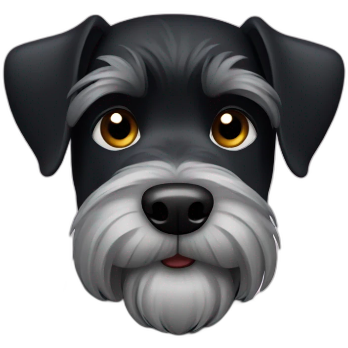 black schnauzer emoji