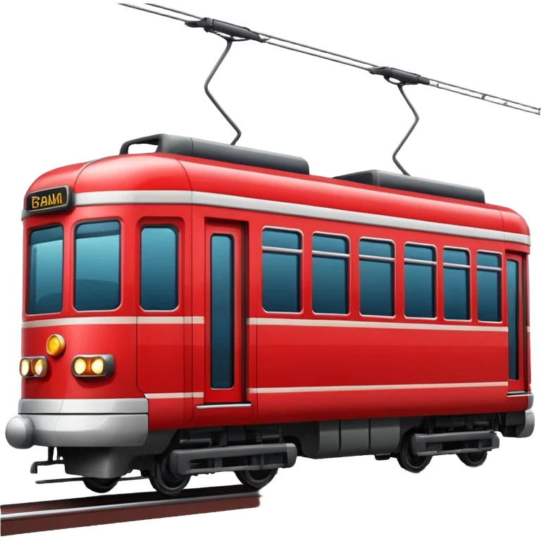 tram train red emoji