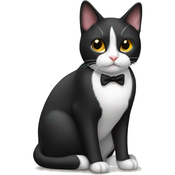 Tuxedo cat emoji