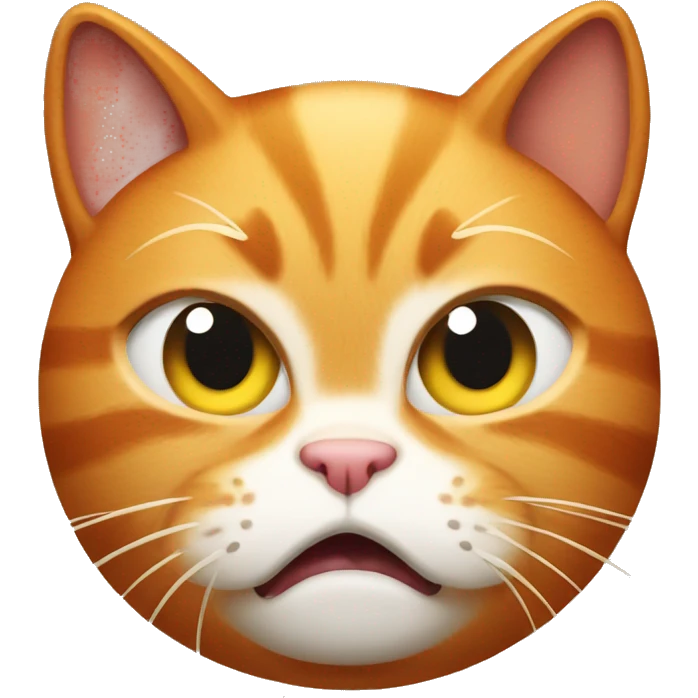 angry ginger cat emoji