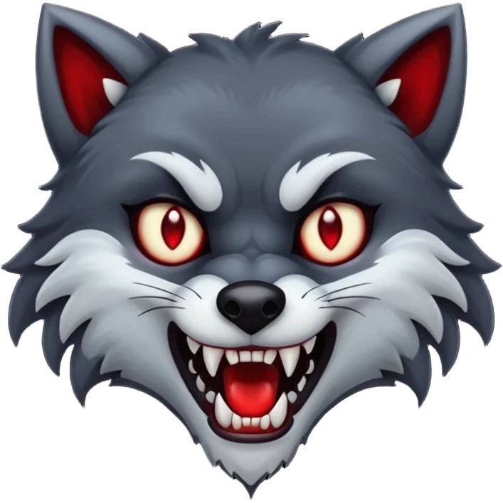 Vampire wolf emoji