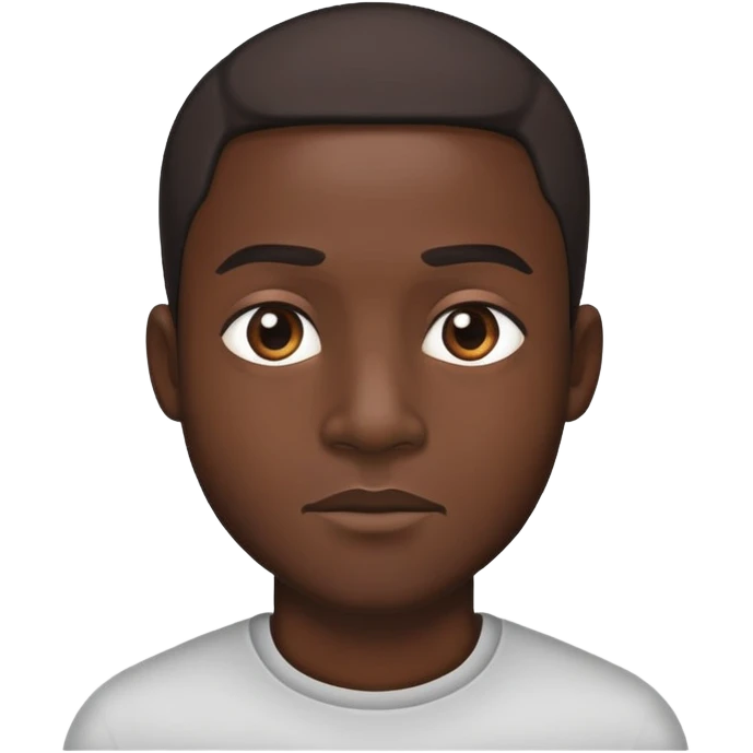Black man looking side to side emoji