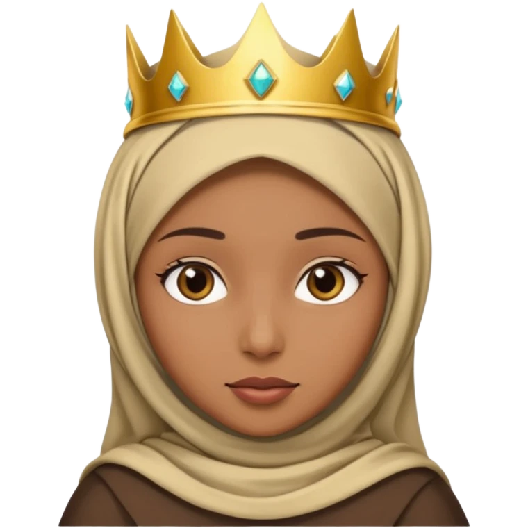 Hijab girl with a crown emoji