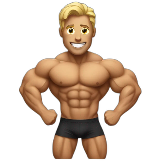 a bodybuilder emoji