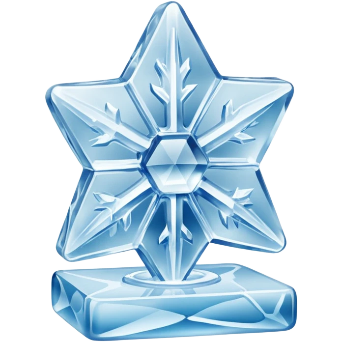 full  ice sculpture emoji