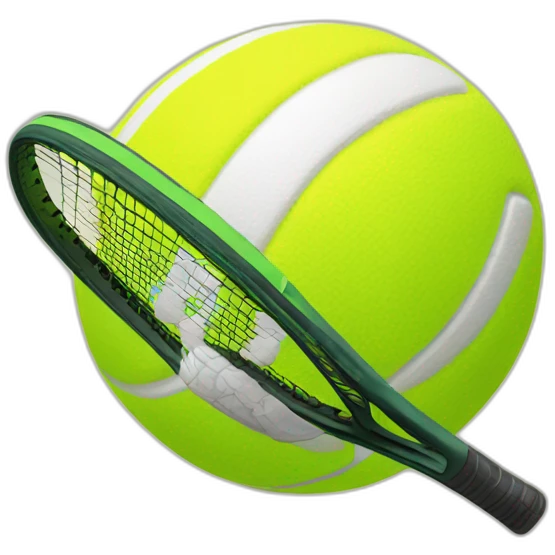 Ballon avec une balle de tennis emoji