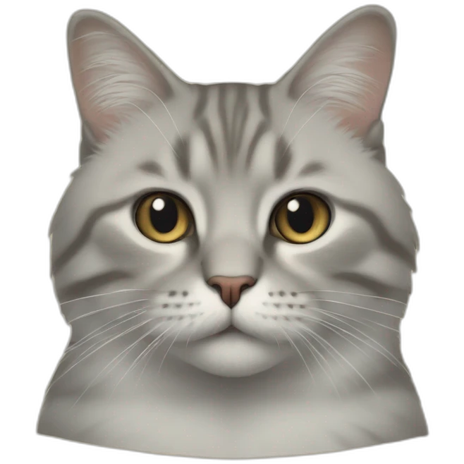 Un chat sur une toile emoji