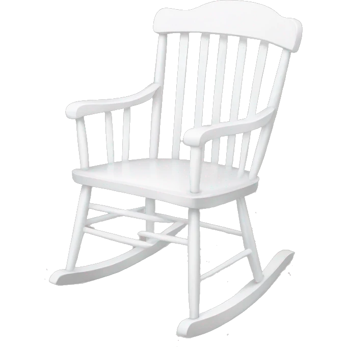 White rocking chair  emoji