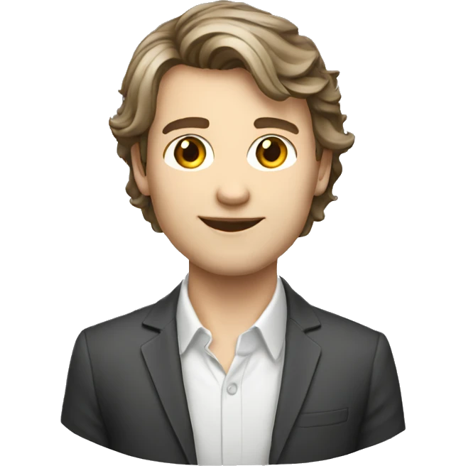 English teacher boy white brunette emoji