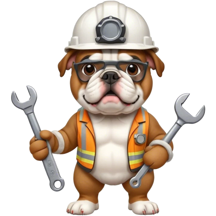 English Bulldog Engineer emoji