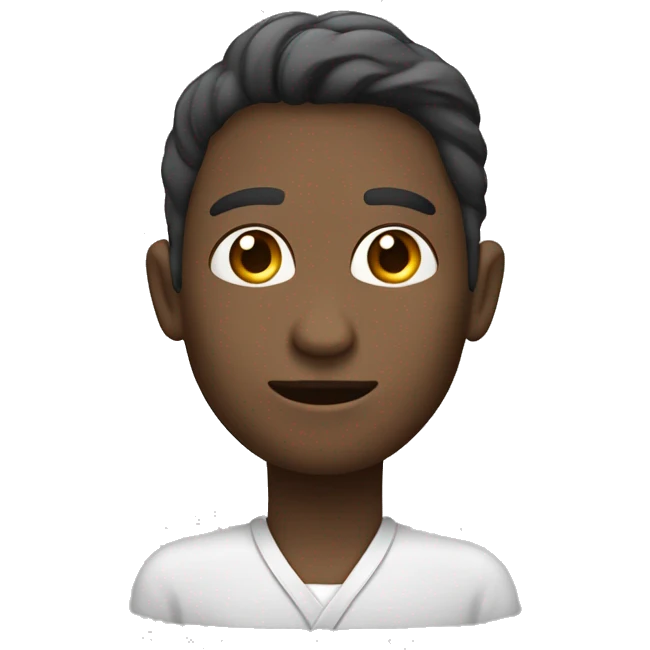Una cabez con cuello largo saliendo de un indoro emoji