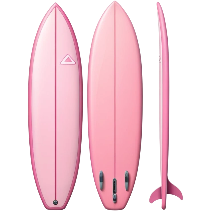 Peachy light pink surf board emoji