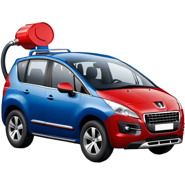 Combine 2011 Peugeot 3008 with petrol can emoji