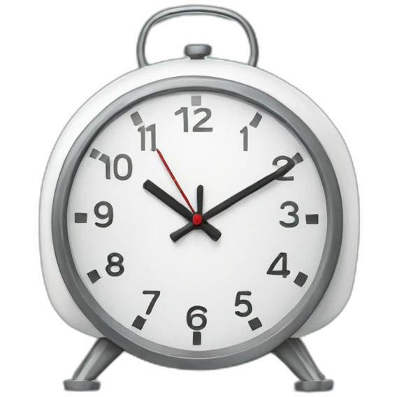 igloo alarm clock shape emoji