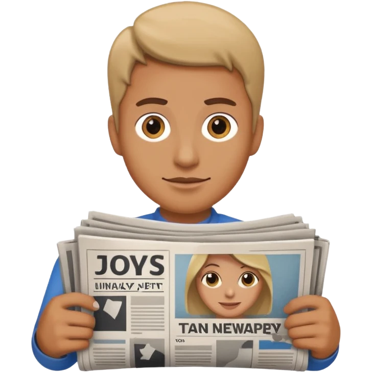 newspaper under arm emoji