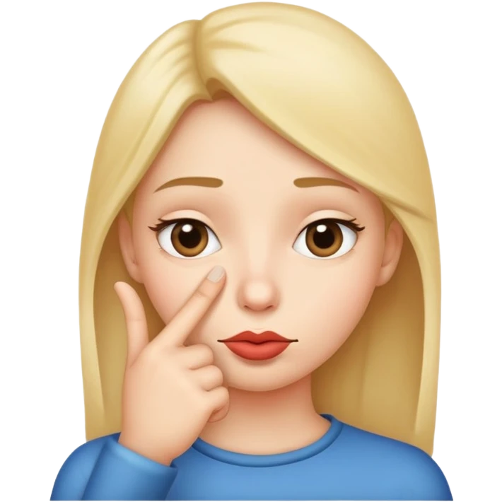 sneaky face with finger over lips emoji